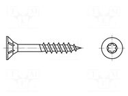 Screw; for wood; 4x60; Head: countersunk; Torx®; TX20; zinc BOSSARD