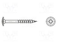 Screw; for wood; with flange; 10x360; Head: cheese head; Torx® BOSSARD