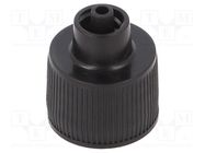 Cap for dispensing bottle; black; Mounting: Luer Lock FISNAR