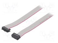 Ribbon cable with IDC connectors; Cable ph: 1.27mm; 0.6m 