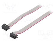 Ribbon cable with IDC connectors; Tape ph: 1.27mm; 0.6m; 8x28AWG CONNFLY