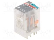 Relay: electromagnetic; 4PDT; Ucoil: 24VDC; Icontacts max: 6A ABB