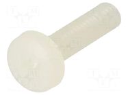 Screw; M4x30; 0.7; Head: cheese head; Pozidriv; 1mm; polyamide DREMEC