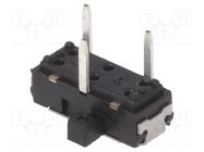 Switch: slide; Pos: 2; SPDT; 0.2A/12VDC; ON-ON; PCB,THT; -10÷60°C KNITTER-SWITCH