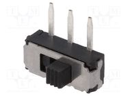 Switch: slide; Pos: 2; SP3T; 0.3A/30VDC; ON-ON-ON; PCB,THT; -10÷60°C KNITTER-SWITCH