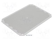 Mounting plate; plastic; perforated FIBOX