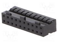 Connector: wire-wire/PCB; plug; female; PIN: 20; Milli-Grid 