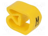 Markers; Marking: M; 8÷16mm; PVC; yellow; -30÷80°C; leaded; CLI C WEIDMÜLLER