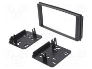 Radio frame; Subaru; 2 DIN; black ACV