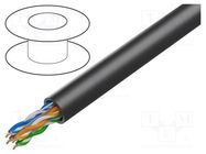 Wire; U/UTP; 4x2x23AWG; 6; for direct burial,outdoor; wire; Cu; PE DIGITUS