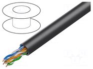 Wire; U/UTP; 4x2x23AWG; 6; wire; Cu; for direct burial,outdoor DIGITUS