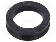 V-ring washer; NBR caoutchouc; Shaft dia: 15.5÷17.5mm; L: 5.5mm 