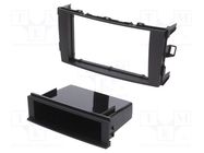 Radio frame; Toyota; 2 DIN; black ACV