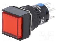 Switch: push-button; Pos: 2; 5A/250VAC; ON-ON; IP65; Illumin: LED C&K