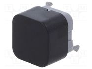 Switch: push-button; Pos: 3; SPDT; 0.03A/28VDC; (ON)-ON; THT E-SWITCH