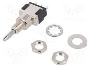 Switch: push-button; Pos: 2; SPDT; 6A/125VAC; 6A/6VDC; ON-ON; screw KNITTER-SWITCH