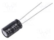 Capacitor: electrolytic; low ESR; THT; 220uF; 25VDC; Ø6.3x11mm SAMXON