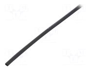 Heat shrink sleeve; glueless; 2: 1; 3.2mm; L: 1m; black; polyolefine BM GROUP