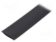Heat shrink sleeve; glueless; 2: 1; 25.4mm; L: 1m; black BM GROUP