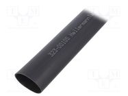 Heat shrink sleeve; 33mm; black; Diam.after shrinking: 8mm HELLERMANNTYTON