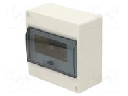 Enclosure: for modular components; IP40; No.of mod: 8; Series: IC2 HAGER