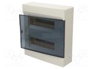 Enclosure: for modular components; IP40; No.of mod: 24 HAGER