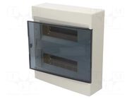 Enclosure: for modular components; IP40; No.of mod: 24 HAGER