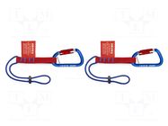 Lanyard; for working at height; max.1.5kg; 2pcs. KNIPEX