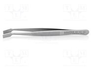 Tweezers; 120mm; Blades: curved; Blade tip shape: shovel 