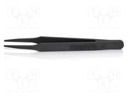 Tweezers; Blade tip shape: rounded; Tweezers len: 115mm; ESD 