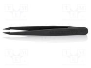 Tweezers; Blade tip shape: sharp; Tweezers len: 115mm; ESD 