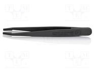 Tweezers; Blade tip shape: rounded; Tweezers len: 115mm; ESD 