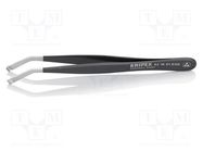 Tweezers; Tweezers len: 120mm; ESD; Type of tweezers: straight 