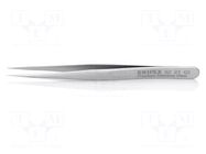 Tweezers; 110mm; for precision works; Blade tip shape: sharp KNIPEX