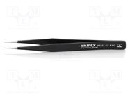 Tweezers; Blade tip shape: sharp; Tweezers len: 128mm; ESD 