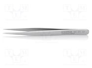 Tweezers; 110mm; Blade tip shape: sharp; universal 