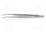 Tweezers; 150mm; Blades: curved; Blade tip shape: sharp; universal 