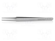 Tweezers; 118mm; Blade tip shape: rounded; universal 