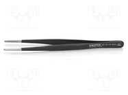 Tweezers; Blade tip shape: rounded; Tweezers len: 145mm; ESD 