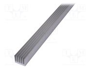 Heatsink: extruded; grilled; TO220; natural; L: 1000mm; W: 54mm 