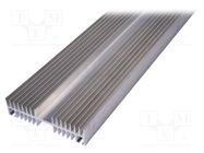 Heatsink: extruded; grilled; natural; L: 1000mm; W: 164mm; H: 40mm 