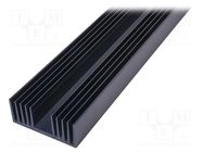 Heatsink: extruded; U; black; L: 1000mm; W: 120mm; H: 50mm; aluminium SEIFERT ELECTRONIC