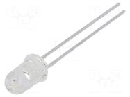 LED; 5mm; red; 600mcd; 20°; Front: convex; 2÷2.5VDC; No.of term: 2 LUMEX