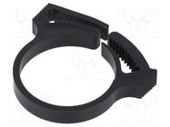 Fixing clamp; ØBundle : 23.7mm; W: 6mm; polyamide; black; -40÷105°C 