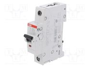 Circuit breaker; 230/400VAC; Inom: 0.5A; Poles: 1; Charact: D; 6kA ABB