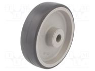 Transport wheel; Ø: 125mm; W: 35mm; Dyn.load: 1.2kN; Rol.load: 1.2kN ELESA+GANTER