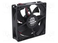 Fan: DC; axial; 24VDC; 92x92x25mm; 57m3/h; 22dBA; ball; 2050rpm PANASONIC