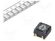 Potentiometer: mounting; single turn; 100Ω; 125mW; SMD; ±20% TOCOS