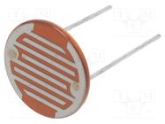 Photoresistor; 500mW; 50÷100kΩ; 560nm; THT; ØLED: 20mm; 500VDC NTE Electronics