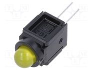 LED; in housing; 5mm; No.of diodes: 1; yellow; 30mA; Lens: yellow SCHURTER